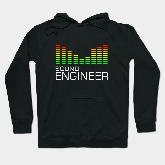 sound engineer, audio engineering with equalizer image Hoodie by PrisDesign99